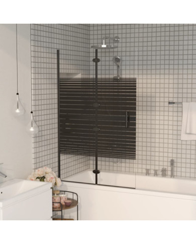 Cabine de douche pliable ESG 80x140 cm Noir | Mobilier & Déco