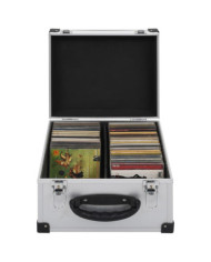 Étui de CD pour 40 CD Aluminium ABS Argenté | Mobilier & Déco
