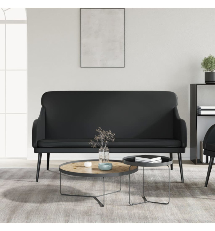 Banc Noir 110x76x80 cm Similicuir | Mobilier & Déco