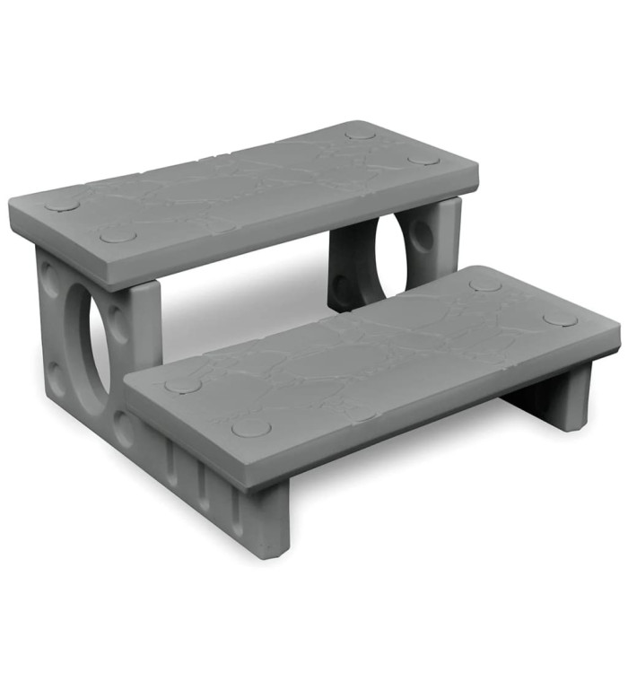Marches de spa gris | Mobilier & Déco