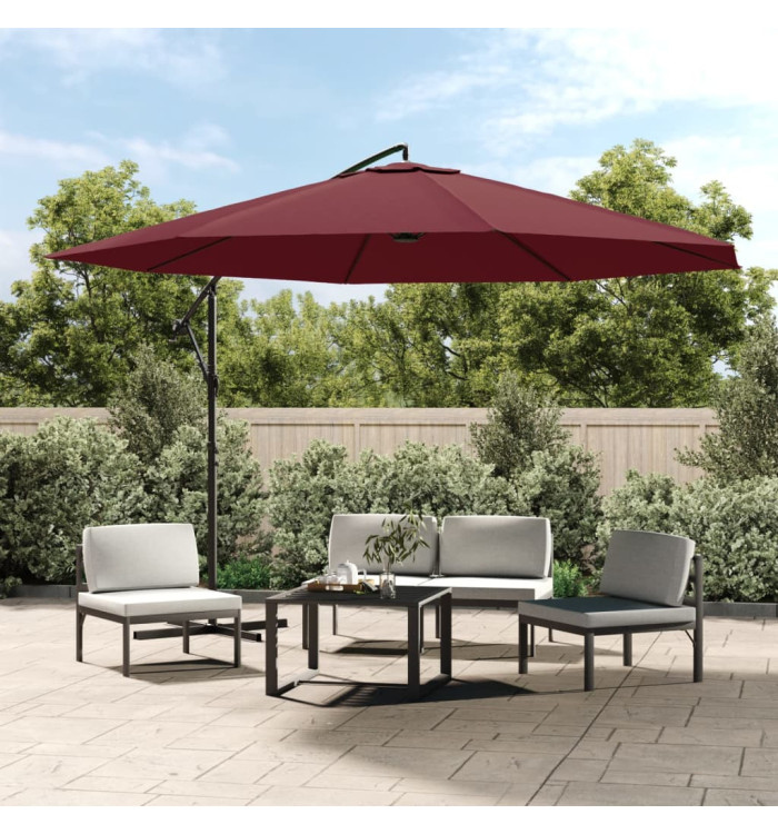 Parasol de jardin en porte-à-faux et poteau en aluminium | Mobilier & Déco