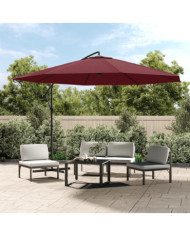 Parasol de jardin en porte-à-faux et poteau en aluminium | Mobilier & Déco
