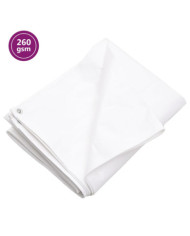 Bâche 260 g/m² 2x3 m Blanc PEHD | Mobilier & Déco