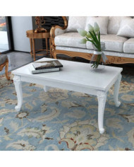 Table basse 100x60x42 cm Blanc brillant | Mobilier & Déco