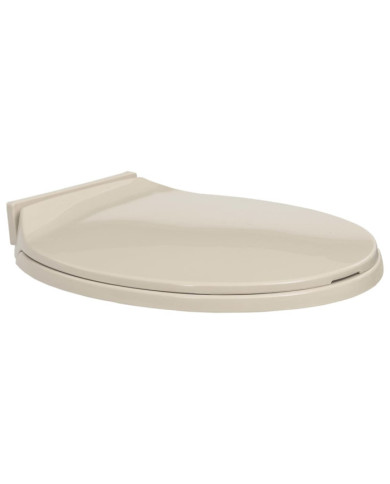 Siège de toilette à fermeture en douceur Abricot Ovale | Mobilier & Déco