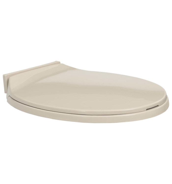 Siège de toilette à fermeture en douceur Abricot Ovale | Mobilier & Déco
