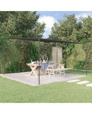 Belvédère anthracite 4x4 m 180 g/m² tissu et acier | Mobilier & Déco