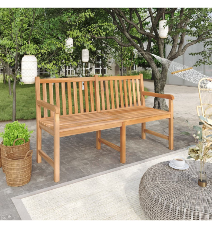 Banc de jardin 150 cm Bois de teck solide | Mobilier & Déco