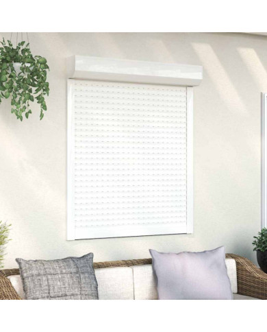 Volet roulant aluminium 100x120 cm blanc | Mobilier & Déco