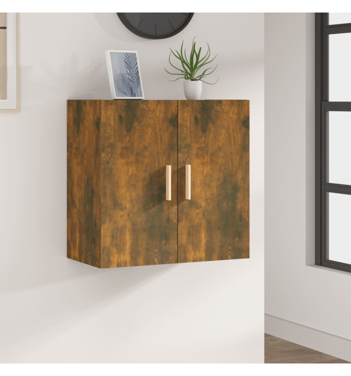 Armoire murale Chêne fumé 60x30x60 cm Bois d'ingénierie | Mobilier & Déco