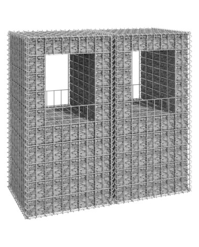 Poteaux à panier de gabion 2 pcs 50x50x100 cm Fer | Mobilier & Déco