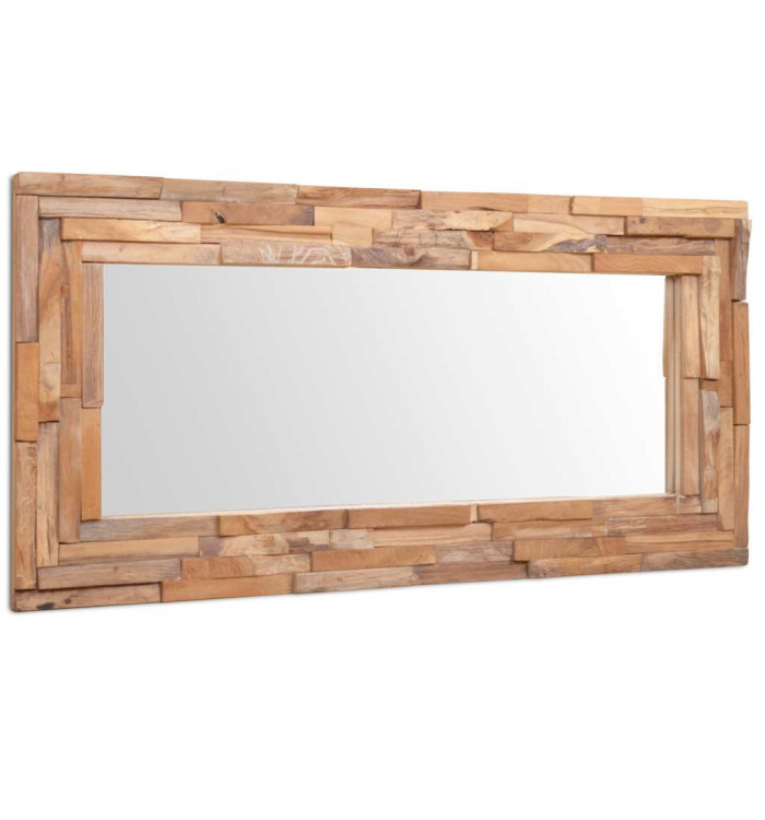 Miroir décoratif Teck 120x60 cm Rectangulaire | Mobilier & Déco