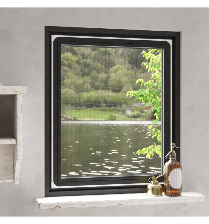 Moustiquaire magnétique pour fenêtres blanc 100x120 cm | Mobilier & Déco