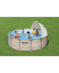 Bestway Auvent de piscine hors sol Blanc | Mobilier & Déco