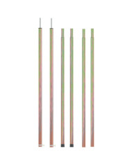 Mâts de tente télescopiques 170-255 cm 2 pcs Acier galvanisé | Mobilier & Déco