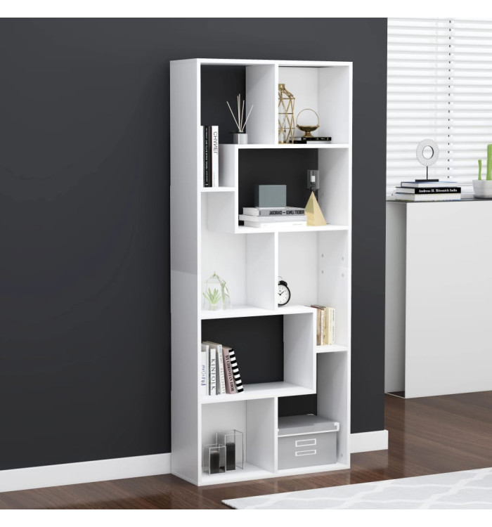 Bibliothèque Blanc 67x24x161 cm Bois d'ingénierie | Mobilier & Déco