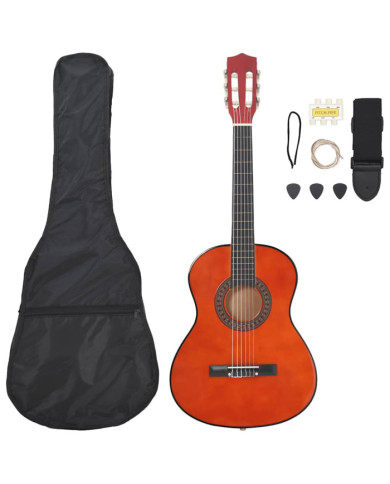 Ensemble de guitare classique pour débutants 8 pcs 3/4 36" | Mobilier & Déco