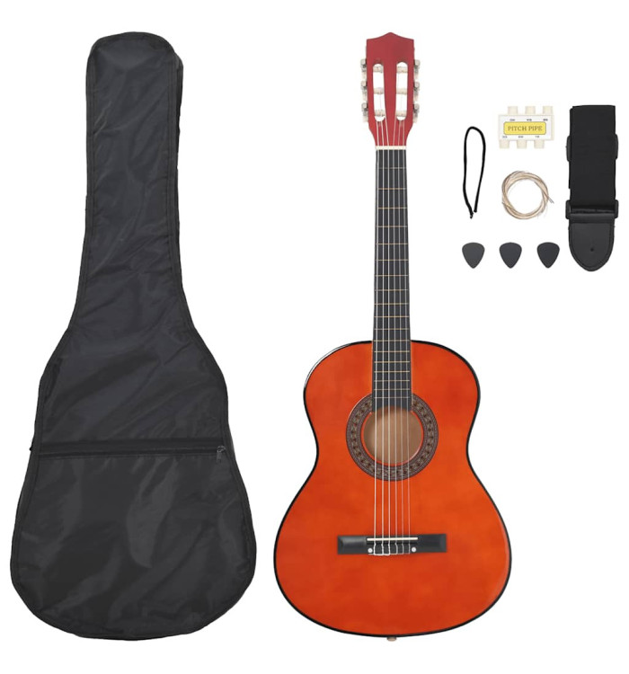 Ensemble de guitare classique pour débutants 8 pcs 3/4 36" | Mobilier & Déco