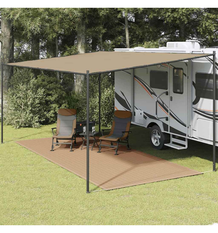 Tapis de tente 250x600 cm Taupe | Mobilier & Déco