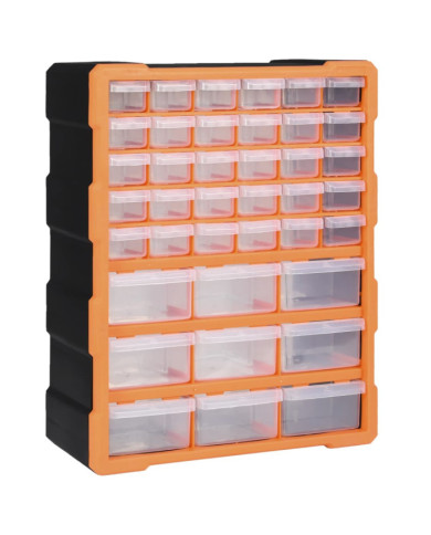 Organisateur multi-tiroirs avec 39 tiroirs 38x16x47 cm | Mobilier & Déco
