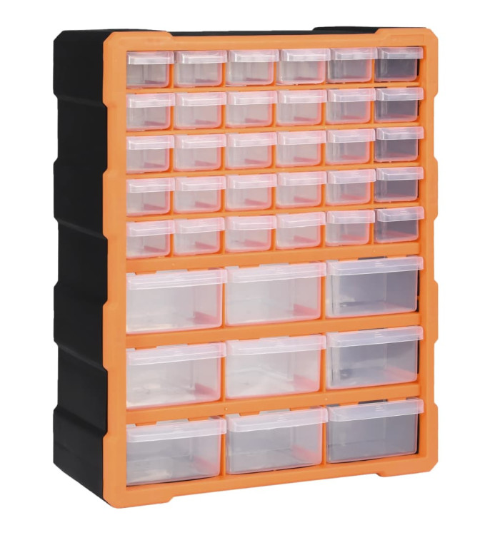 Organisateur multi-tiroirs avec 39 tiroirs 38x16x47 cm | Mobilier & Déco