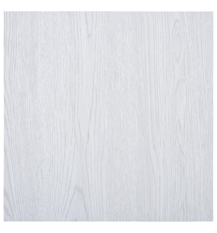 Dalles de plancher autoadhésives 5,11 m² PVC blanc | Mobilier & Déco