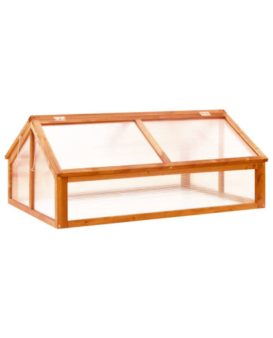 Serre Marron 114x80x50 cm Bois de sapin | Mobilier & Déco