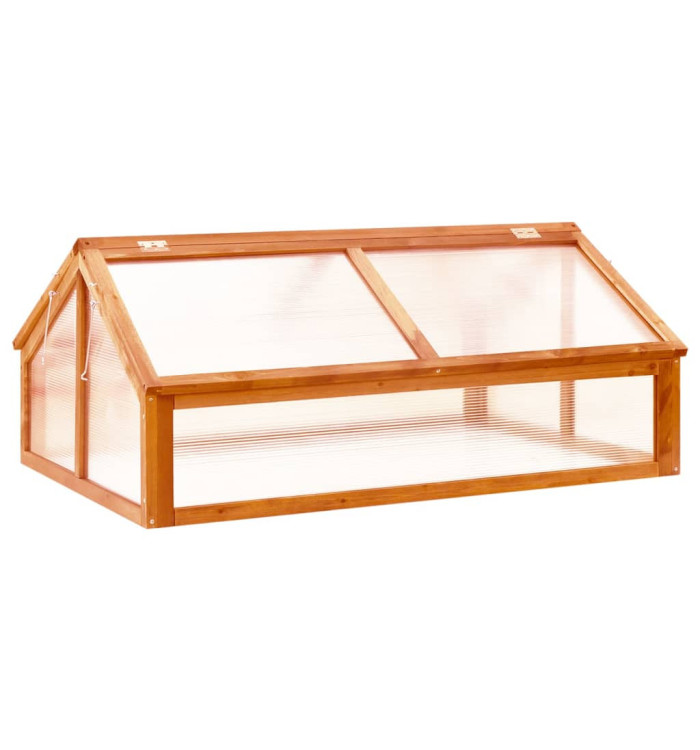 Serre Marron 114x80x50 cm Bois de sapin | Mobilier & Déco