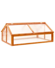 Serre Marron 114x80x50 cm Bois de sapin | Mobilier & Déco