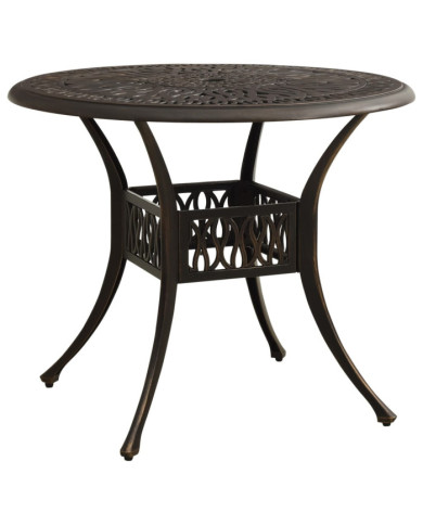 Table de jardin Bronze 90x90x74 cm Aluminium coulé | Mobilier & Déco