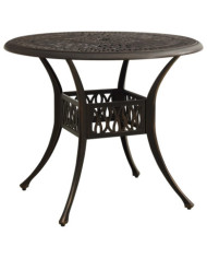 Table de jardin Bronze 90x90x74 cm Aluminium coulé | Mobilier & Déco