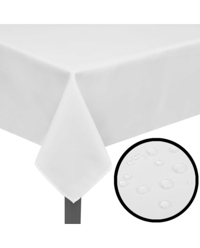 Nappes de table 5 pcs Blanc 220x130 cm | Mobilier & Déco