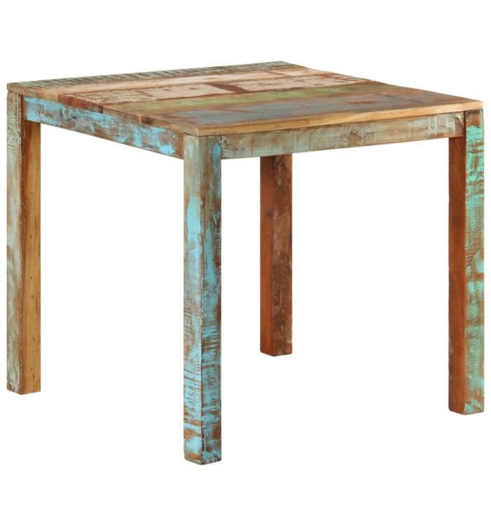 Table à manger 82x80x76 cm Bois de récupération massif | Mobilier & Déco