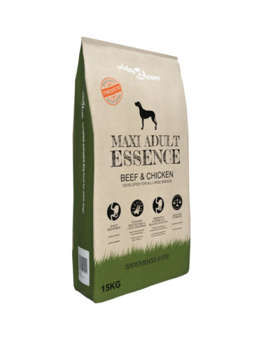 Nourriture sèche chiens Maxi Adult Essence Beef et Chicken 15 kg | Mobilier & Déco