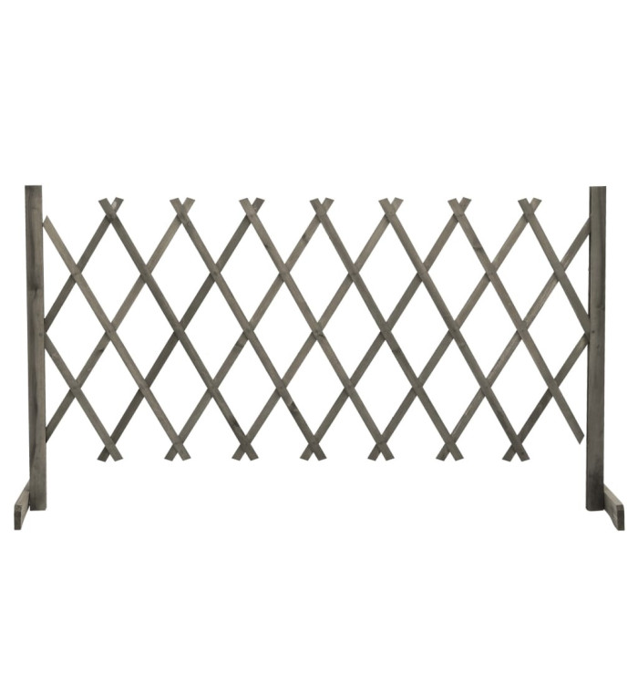 Clôture en treillis de jardin Gris 150x80 cm Bois de sapin | Mobilier & Déco