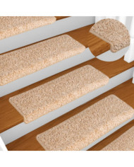 Tapis d'escalier 15 pcs Doré 65x21x4cm | Mobilier & Déco
