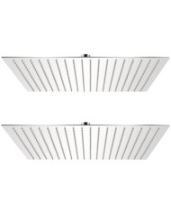 Pomme de douche plongeante 2 pcs Acier inoxydable 50x50 cm | Mobilier & Déco