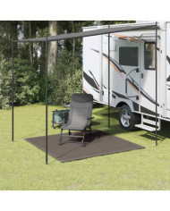 Tapis de tente 250x250 cm Anthracite PEHD | Mobilier & Déco