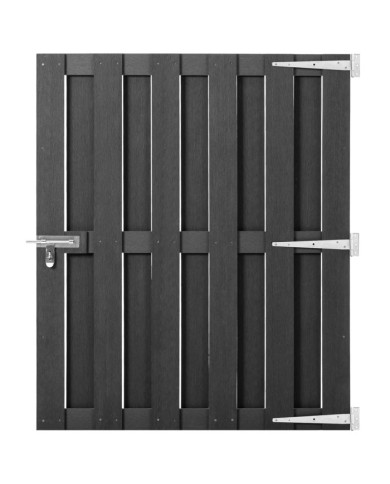 Portillon WPC 100x112 cm Gris | Mobilier & Déco