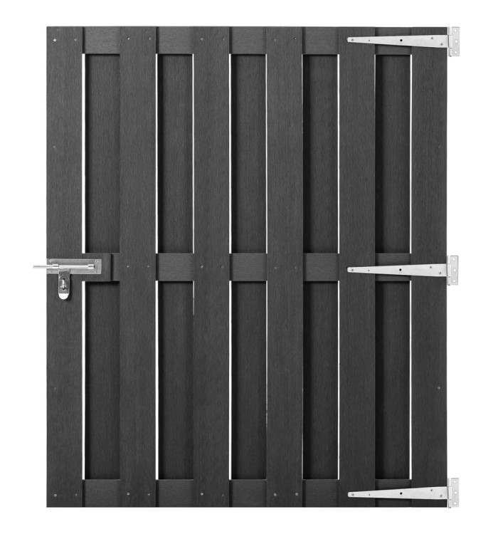 Portillon WPC 100x112 cm Gris | Mobilier & Déco