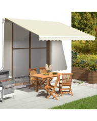 Tissu de remplacement pour auvent Crème 4x3,5 m | Mobilier & Déco