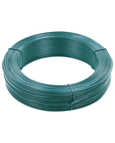 Fil de liaison de clôture 250 m 0,9/1,4 mm Acier Vert noirâtre | Mobilier & Déco