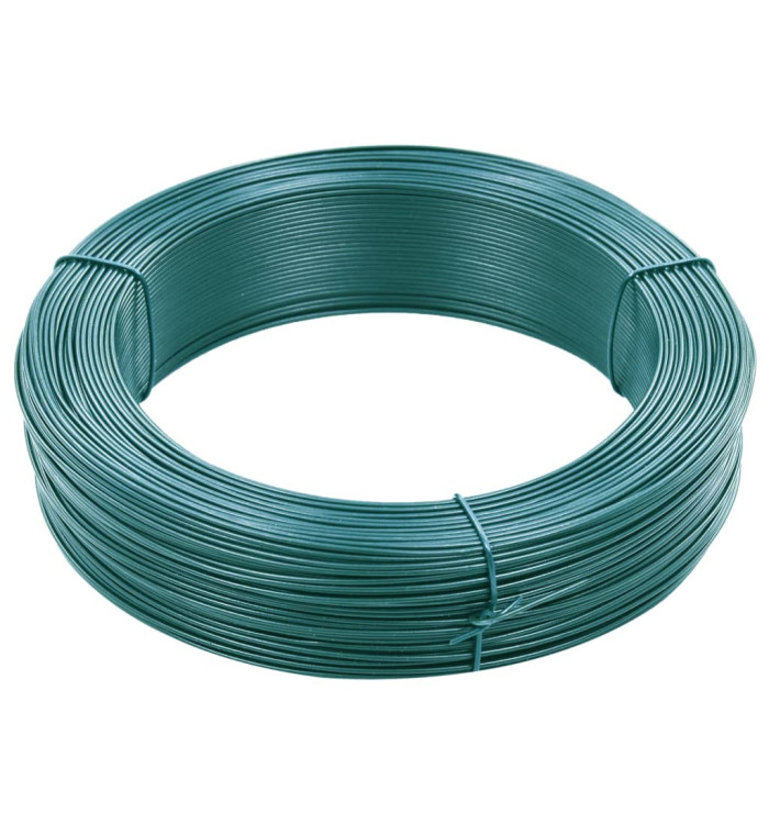 Fil de liaison de clôture 250 m 0,9/1,4 mm Acier Vert noirâtre | Mobilier & Déco