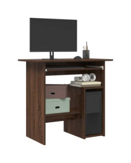 Bureau Chêne marron 80x45x74 cm Bois d'ingénierie | Mobilier & Déco