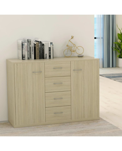 Buffet Chêne sonoma 88x30x65 cm Bois d'ingénierie | Mobilier & Déco