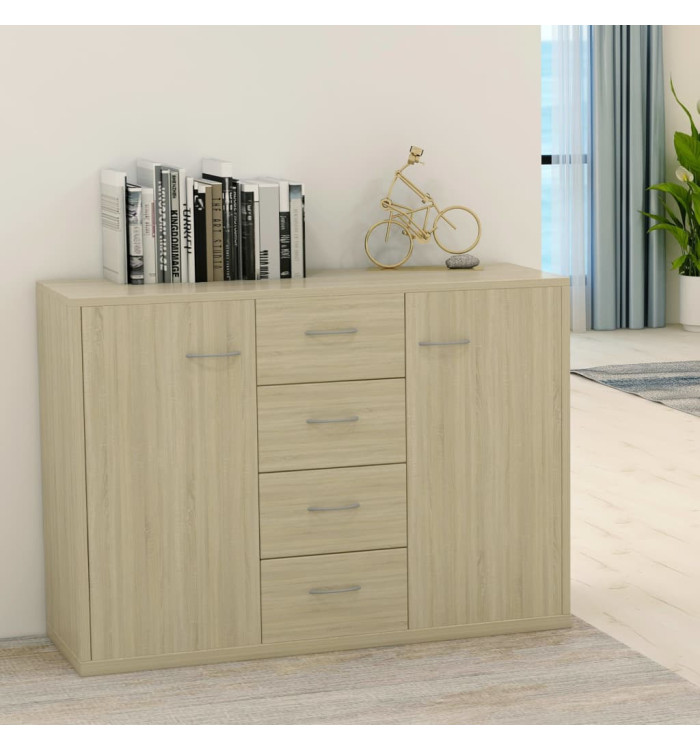Buffet Chêne sonoma 88x30x65 cm Bois d'ingénierie | Mobilier & Déco