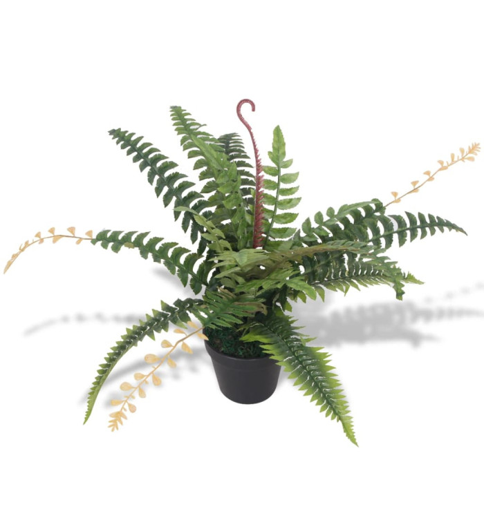 Plante artificielle avec pot Fougère 50 cm Vert | Mobilier & Déco