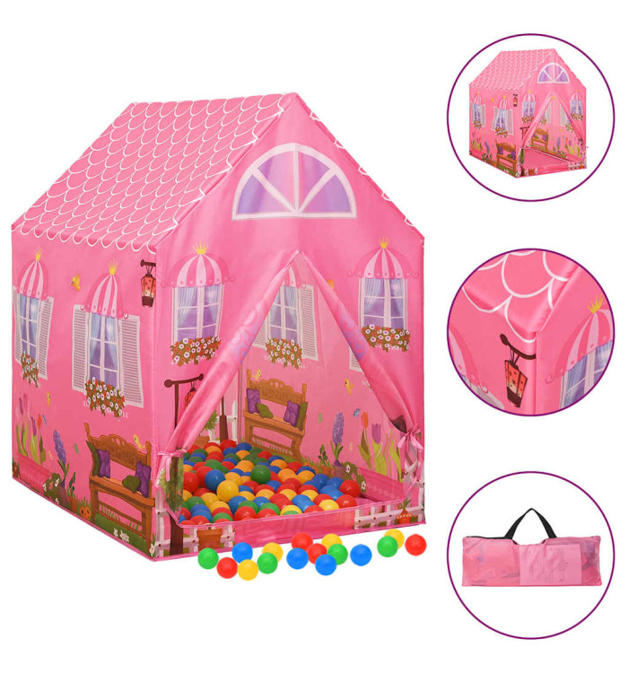 Tente de jeu pour enfants Rose 69x94x104 cm | Mobilier & Déco