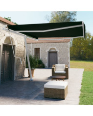 Auvent automatique sur pied 400x350 cm Anthracite | Mobilier & Déco