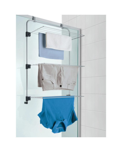 Metaltex Support de séchage suspendu Gale 11 m argenté | Mobilier & Déco
